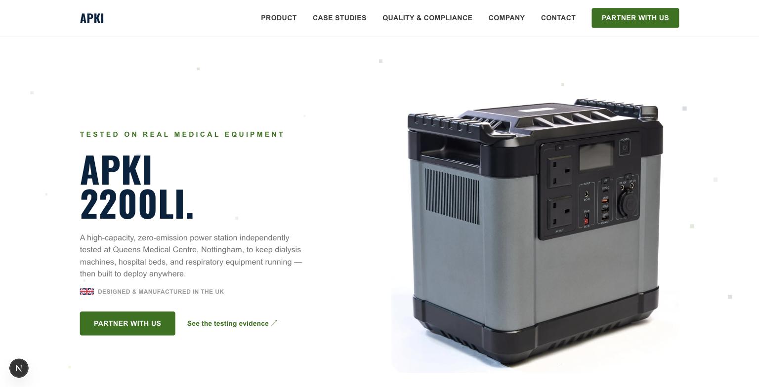 APKI Technologies — product page